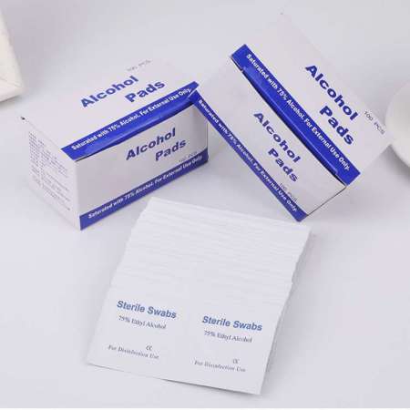 Disposable medical alcohol prep pad nonwoven medical sterile alcohol cleaning wipes pads